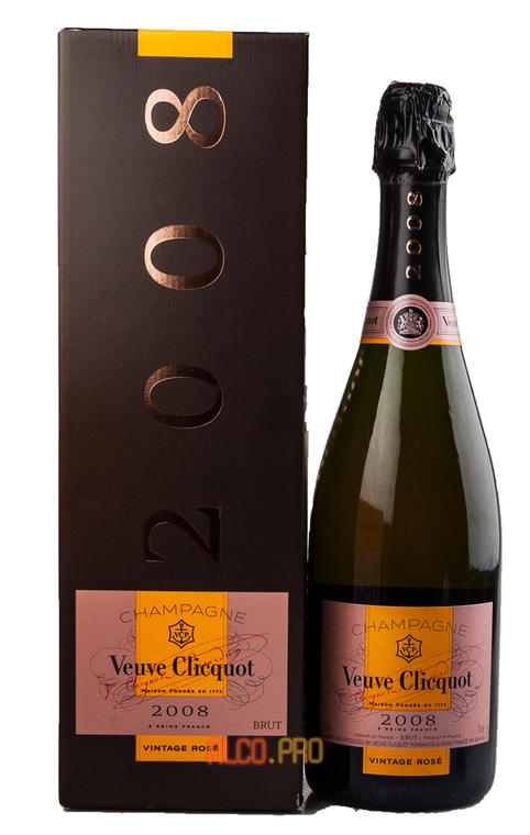Veuve Clicquot Ponsardin Vintage Rose 2008 шампанское Вдова Клико Понсардин Винтаж Розе 2008 в п/у Veuve Clicquot Ponsardin Vintage Rose 2008 шампанское Вдова Клико Понсардин Винтаж Розе 2008 в п/у