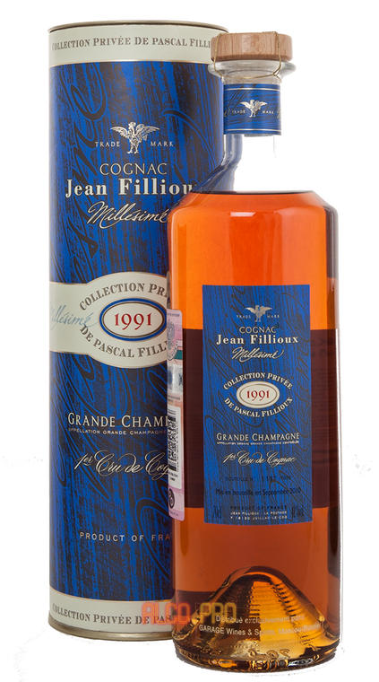 Jean Fillioux Millesime 1991 0,7l Коньяк Жан Фийу Миллезим 1991г. 0,7л в тубе Jean Fillioux Millesime 1991 0,7l Коньяк Жан Фийу Миллезим 1991г. 0,7л в тубе