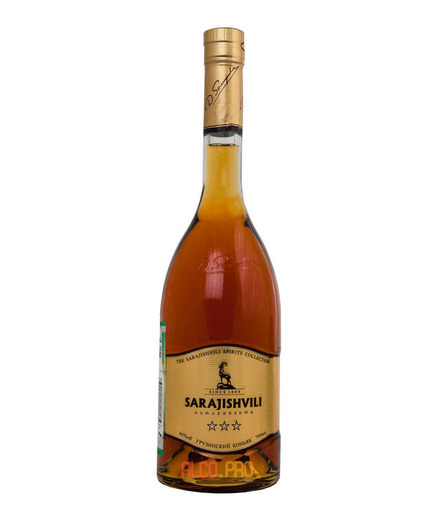 Sarajishvili 3 stars 0.7l грузинский коньяк Сараджишвили 3 звезды 0.7л Sarajishvili 3 stars 0.7l грузинский коньяк Сараджишвили 3 звезды 0.7л