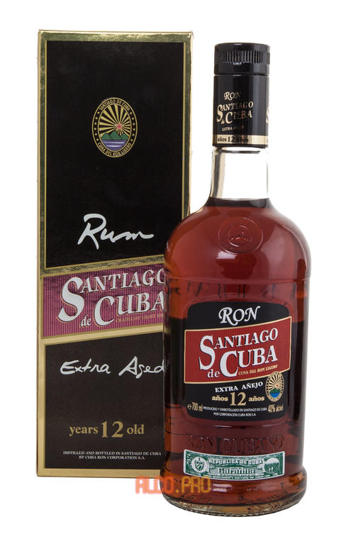 Santiago de Cuba Extra Anejo 12 years Ром Сантьяго де Куба Экстра Аньехо 12 лет Santiago de Cuba Extra Anejo 12 years Ром Сантьяго де Куба Экстра Аньехо 12 лет