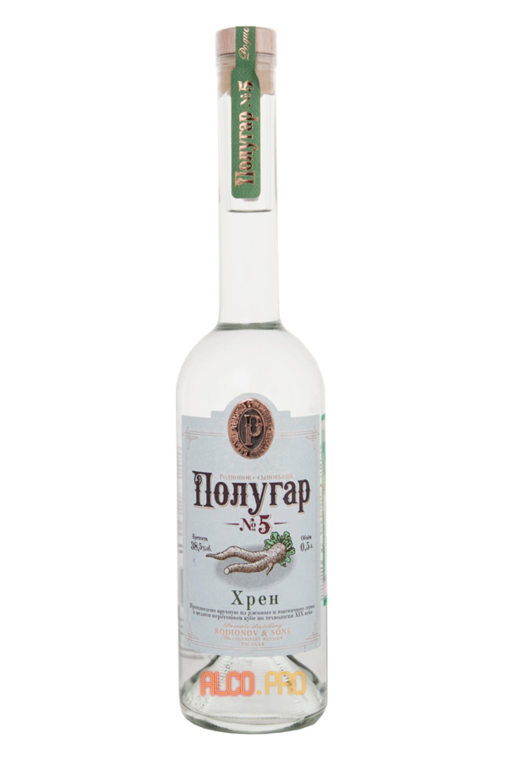 Водка Полугар № 5 Хрен 0.5l Водка Полугар № 5 Хрен 0.5l