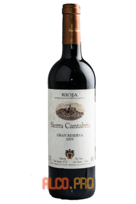 Sierra Cantabria Gran Reserva Rioja DOCa Испанское вино Сьерра Кантабрия Гран Ресерва ДОКа Риоха