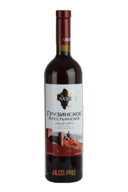 Грузинское вино Крестьянское Лази красное Krestyanskoe Lazi red