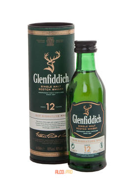 Glenfiddich 12 years виски Гленфиддик 12 лет 0.05л Glenfiddich 12 years виски Гленфиддик 12 лет 0.05л
